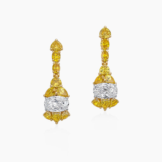 Fancy Colored Diamond Earrings