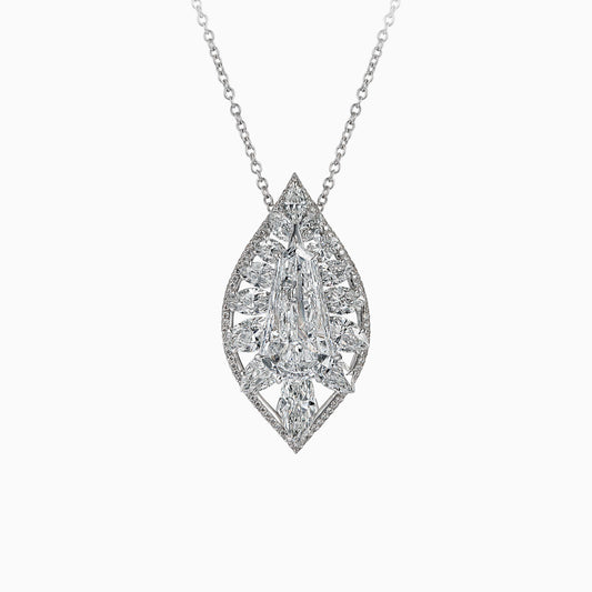 Shield Cut Diamond Pendant