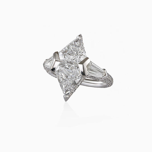 Triangle Diamond Ring