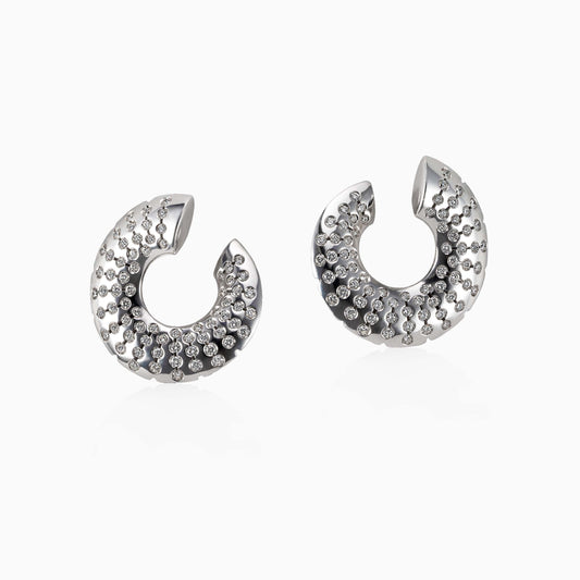 Luce Diamond Earrings in White Gold