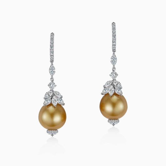 South Sea Golden Pearl Earrings