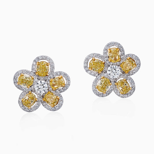 Floral Diamond Earrings