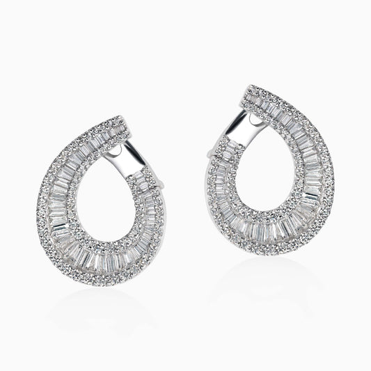 Taper Diamond Earrings