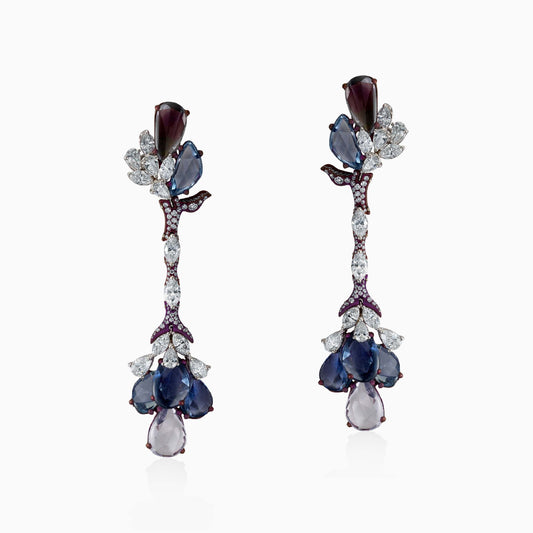 Long Sapphire Earrings