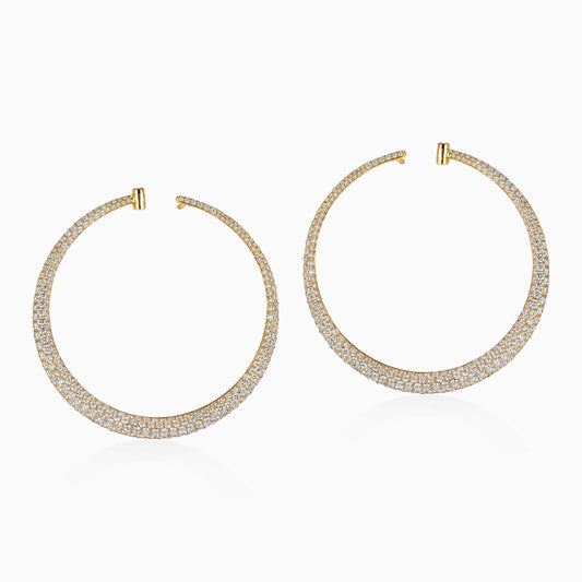 Diamond Hoop Earrings