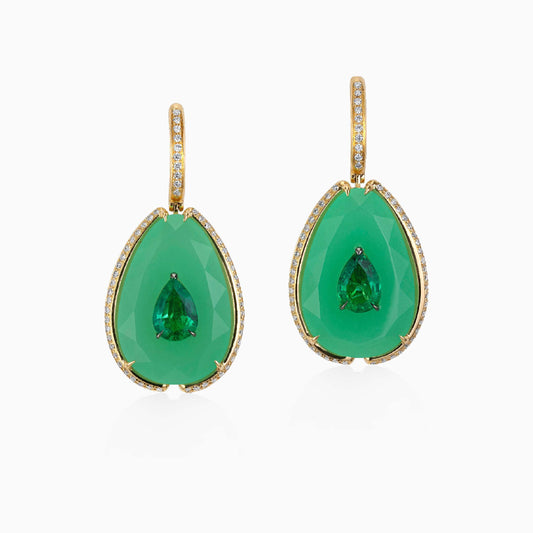 Pietra Chrysoprase Earrings