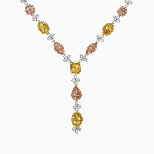 Fancy Coloured Diamond Necklace