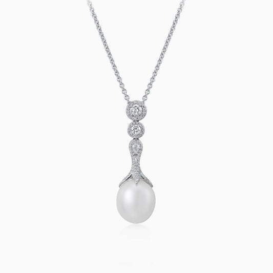 South Sea Pearl and Diamond Pendant