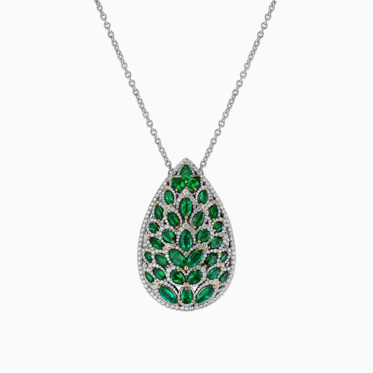 Emerald and Diamond Pendant