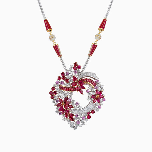 Ruby and Diamond Pendant