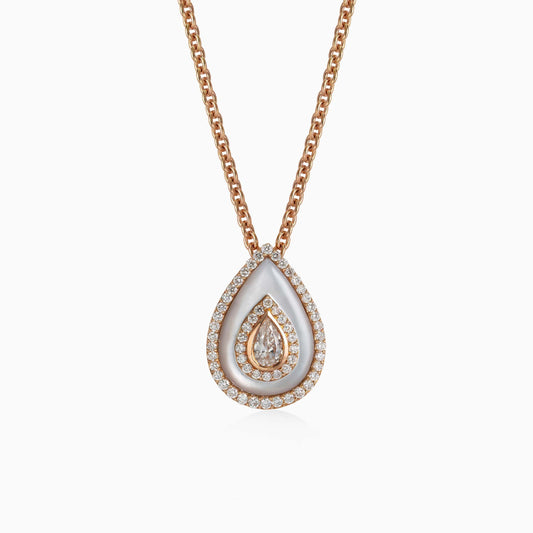 Diamond and Mother of Pearl Pendant