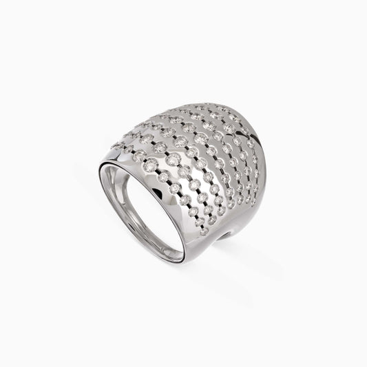 Luce Diamond Ring in white gold