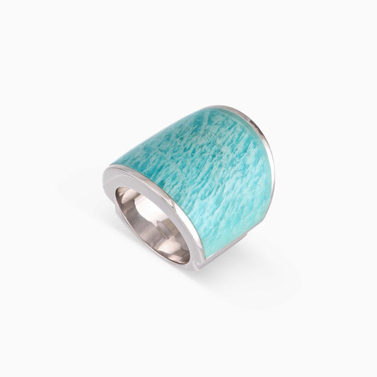 Green Enamel Ring