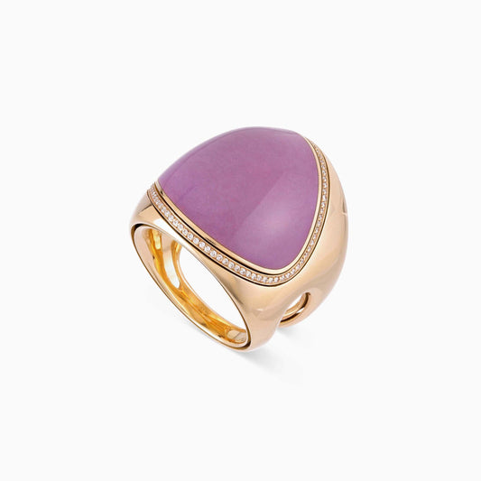 Enamel Ring in Rose Gold